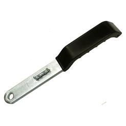 Flat lever stainless steel with plastic handle 